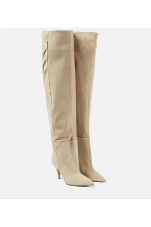 Khaite River suede knee-high boots