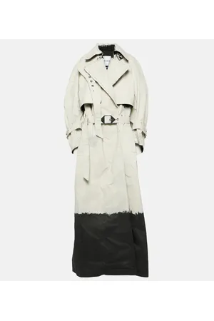 The Attico Coated denim trench coat