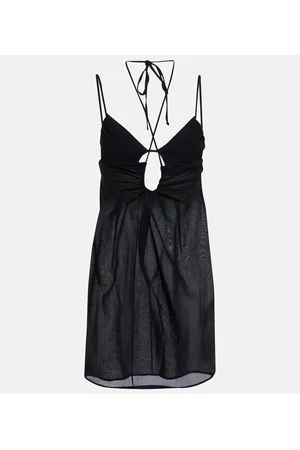 Nensi Dojaka Cutout halterneck minidress