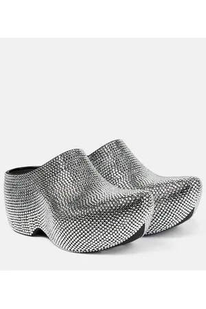 Balenciaga Technoclog embellished rubber clogs