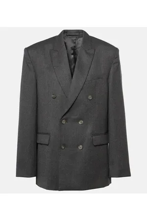 WARDROBE.NYC Double-breasted wool blazer