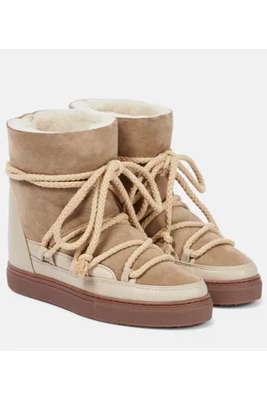 INUIKII Classic Wedge leather ankle boots