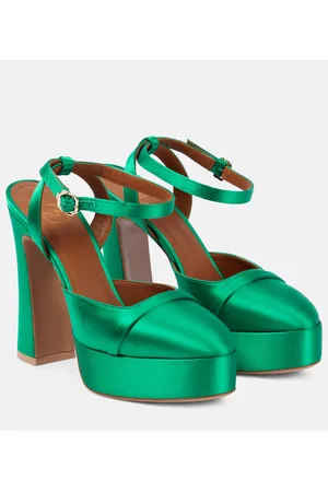 MALONE SOULIERS Mora satin platform pumps