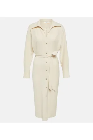 Vince Belted midi shirt dress