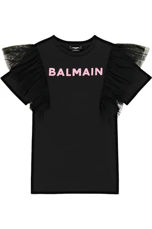 Balmain Cotton jersey T-shirt dress
