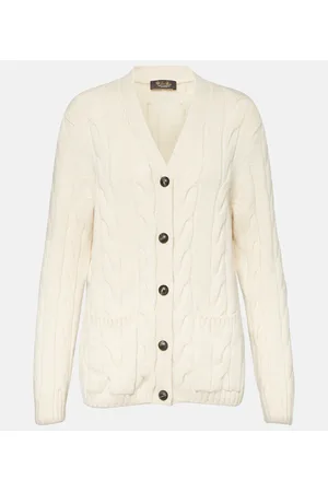 Loro Piana Napier cable-knit cashmere cardigan