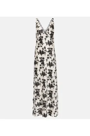 VERONICA BEARD Hamina floral silk charmeuse maxi dress
