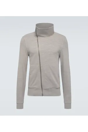 Rick Owens Asymmetric cotton sweatshirt jersey