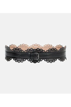 Alaïa AlaÃ¯a Laser-cut leather belt