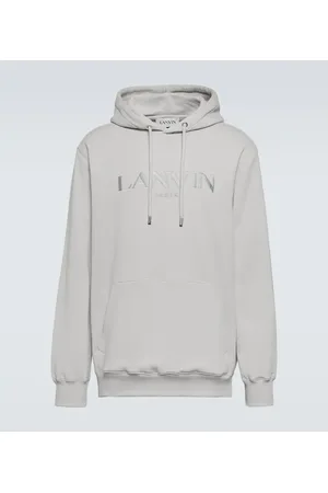 Lanvin Logo embroidered cotton hoodie