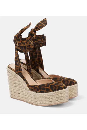 Gianvito Rossi Arenella suede espadrille wedges