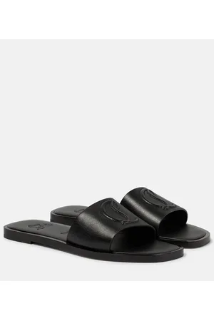 Christian Louboutin CL Mule embossed leather sandals