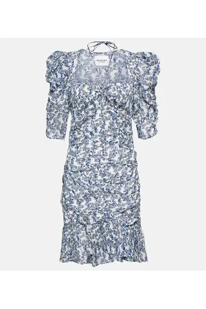Marant Etoile Galdino floral cotton minidress