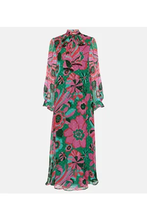 RIXO London Ferne floral georgette maxi dress
