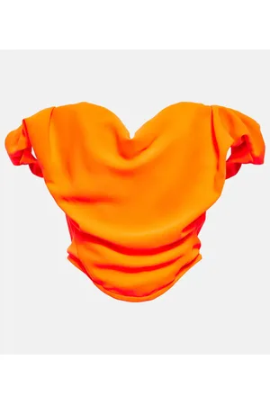 Vivienne Westwood Sunday off-shoulder crÃªpe corset top