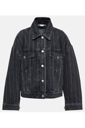 Stella McCartney Crystal-embellished denim jacket