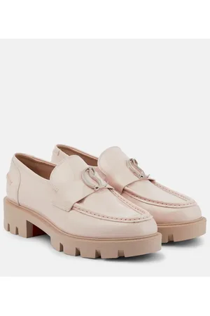 Christian Louboutin CL Moc Lug patent leather loafers