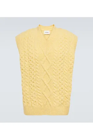 Nanushka Cable-knit wool-blend sweater vest