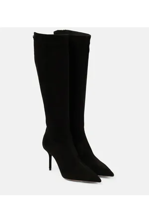Aquazzura Saint HonorÃ© 85 suede boots