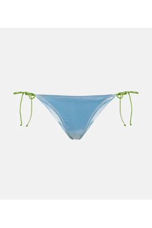 Reina Olga Love Triangle lamÃ© bikini bottoms