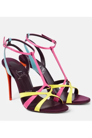 Christian Louboutin Tangueva 100 satin sandals