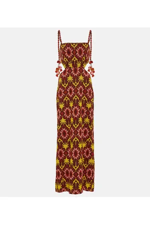 JOHANNA ORTIZ Embroidered cutout maxi dress
