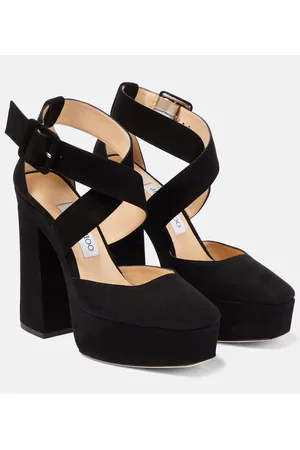 Jimmy Choo Gian 140 platform leather pumps