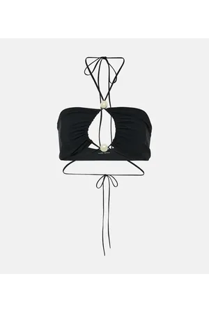 MAGDA BUTRYM Beaded bandeau bikini top