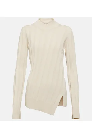 Stella McCartney Asymmetric ribbed-knit sweater