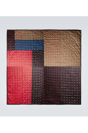 BODE Embroidered cotton-blend quilt scarf