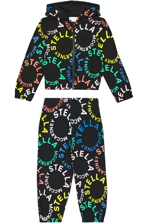 Stella McCartney Logo cotton sweatshirt and sweatpants set