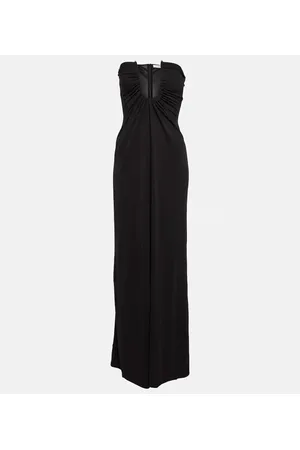 CHRISTOPHER ESBER Ruched strapless maxi dress