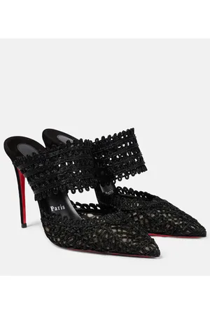 Christian Louboutin Deia macramÃ© mules