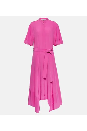 Stella McCartney Asymmetrical silk midi dress