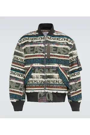SACAI X Eric Haze jacquard bomber jacket