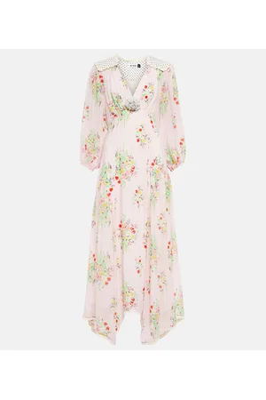 RIXO London Gem checked maxi dress