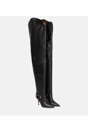 PARIS TEXAS June leather over-the-knee boots