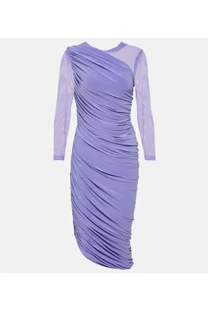 Norma Kamali Diana ruched jersey midi dress