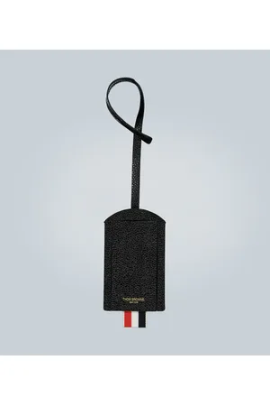 Thom Browne Leather luggage tag