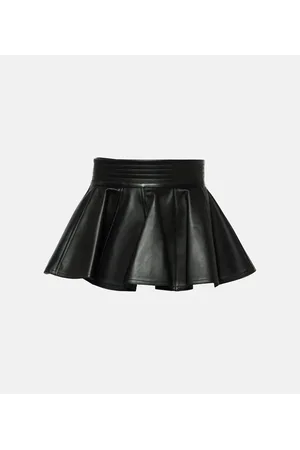 Alaïa AlaÃ¯a Peplum leather belt