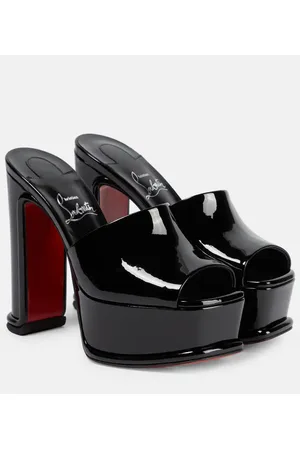 Christian Louboutin Amali patent leather platform mules