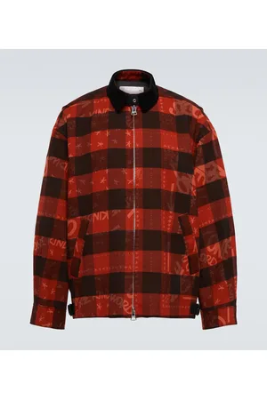 SACAI X Eric Haze checked cotton blouson jacket