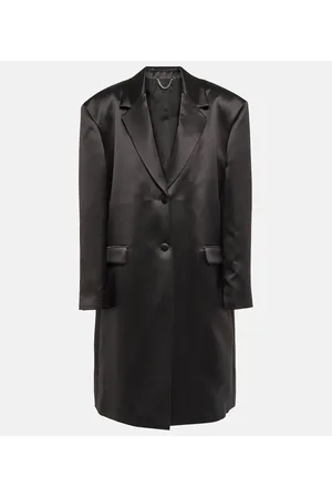 MAGDA BUTRYM Silk satin blazer coat