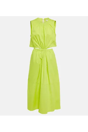 Proenza Schouler White Label cutout cotton midi dress