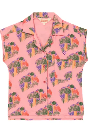 The Animals Observatory Kangaroo printed cotton top
