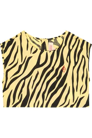 The Animals Observatory Baboon zebra-print cotton top