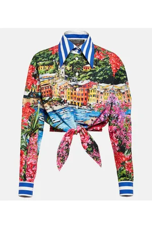 Dolce & Gabbana Portofino printed cotton jersey T-shirt