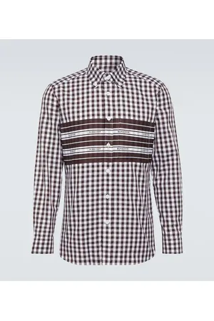 Burberry Logo checked cotton poplin shirt