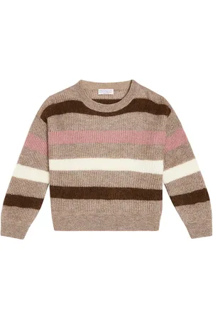 Brunello Cucinelli Mohair-blend striped sweater