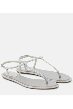 RENE CAOVILLA Amalia embellished thong sandals